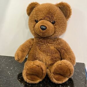Brown Soft Plush Bear with Tag. SKM Enterprises. Size 18”